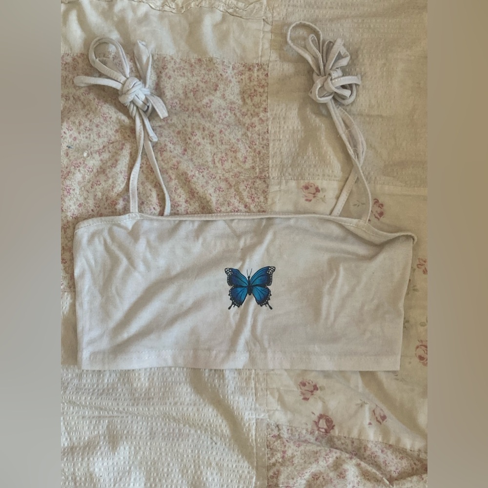 Butterfly crop top